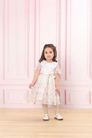 Vestido de Tule Flowers - Bambollina