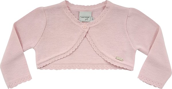 Bolero Fem Tricot C/ Babados Rosa 2 - Noruega