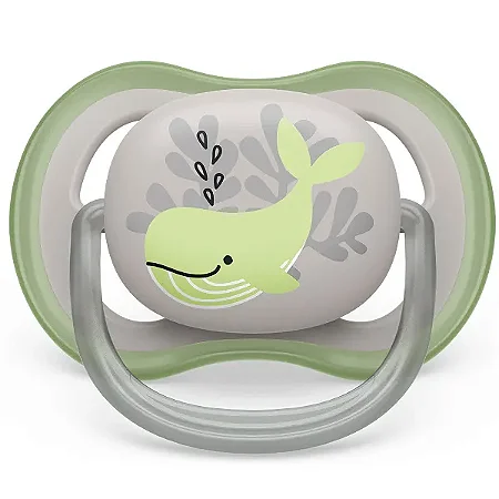 Chupeta Ultra Air Individual 6-18m Decorada Verde- Avent