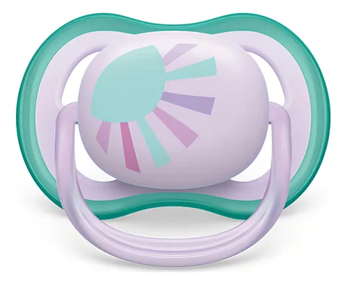 Chupeta Ultra Air Individual 0-6m Decorada Rosa- Avent