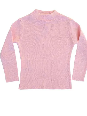 Casaquinho Fem Lacinhos Rosa Champagne M - Noruega