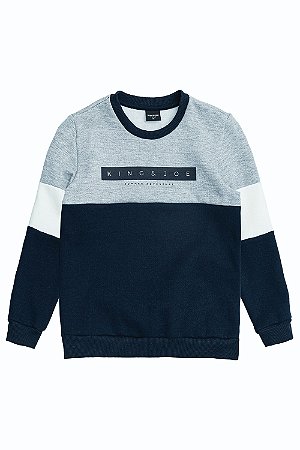 Conjunto Calça e Blusão Moletom Marinho - King e Joe