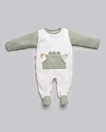 Macacão Masc Suedine Dinossauro - Anjos Baby