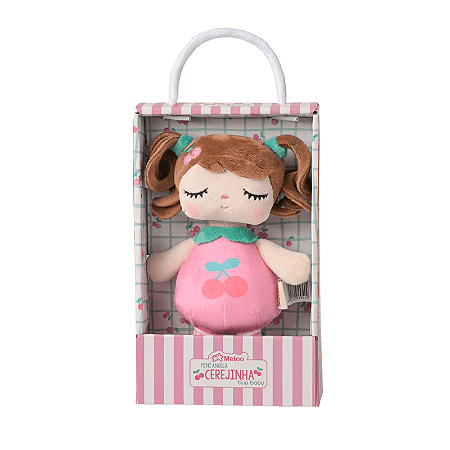 Boneca Mini Angela Frutas Cerejinha 20CM - Metoo