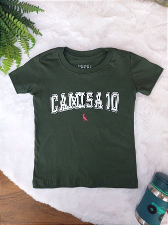 Camiseta Mini Estampa Camisa 10 Verde - Reserva Mini