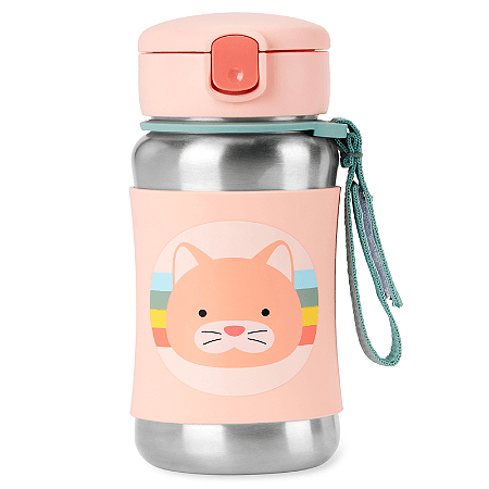 Garrafa de Aço Inox Zoo Gatinha-  Skip Hop