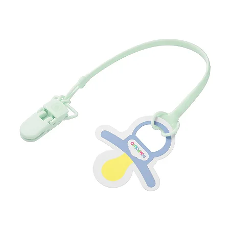 Prendedor de Chupeta Silicone Unissex Verde - Pimpolho