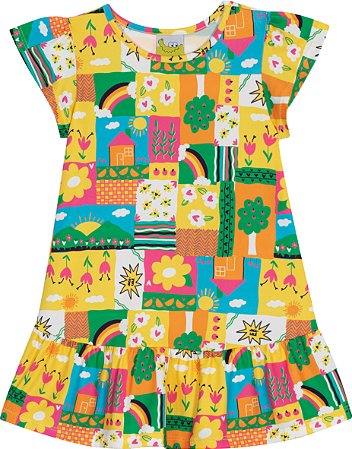 Vestido Estampas Diversas - Jaca Lelé