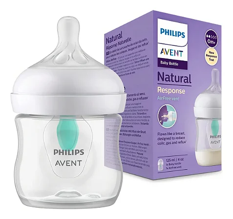 Mamadeira Pétala 3-0 (125ml) Sistema Airfree - Avent