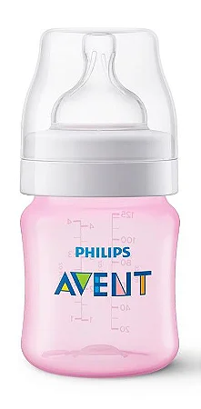 Mamadeira Anti-colic (125ml ) Rosa - Avent