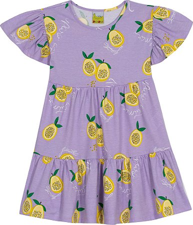 Vestido Lilás Rodado Maracujá 02 - Jaca Lelé