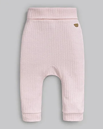 Calça Canelado Cos Anatômico Rosa - Anjos Baby