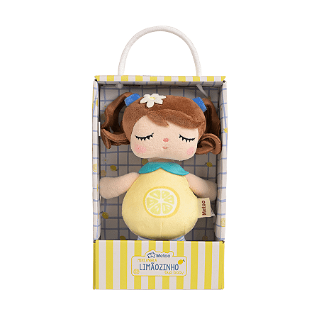 Boneca Mini c/ Caixa Angela Frutas Limãozinho 20CM - Metoo