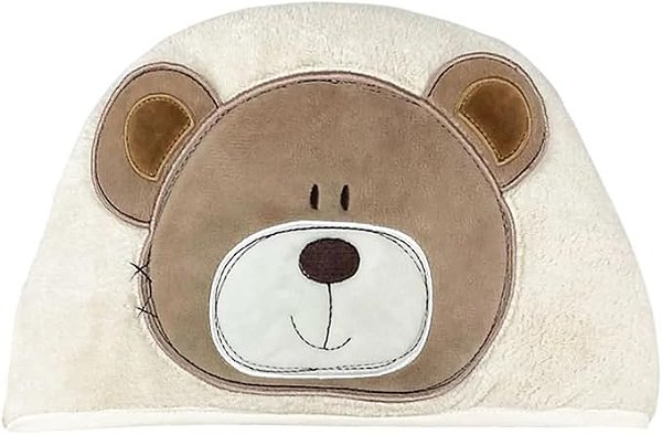 Toalha de Banho c/ Capuz Power Sec Urso Bru- Laço Bebê
