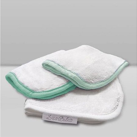 Kit Paninho de Boca Laço Bebê Babitas Azul Piscina - Laço Bebê