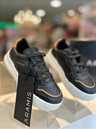 Tênis Masc Cross Golf Infantil Preto - Aramis