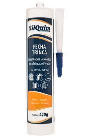 Massa Silqcryl 420G Branco - Fecha Trinca - Arremate para rodapé rende 20 ml