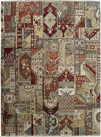 Tapete Ziegler Patchwork 2,46 X 3,02 Indiano L0042529