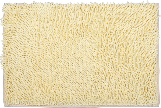 Tapete/Ban Bell Valley Chenille Shaggy 0,40 X 0,60 Amarelo
