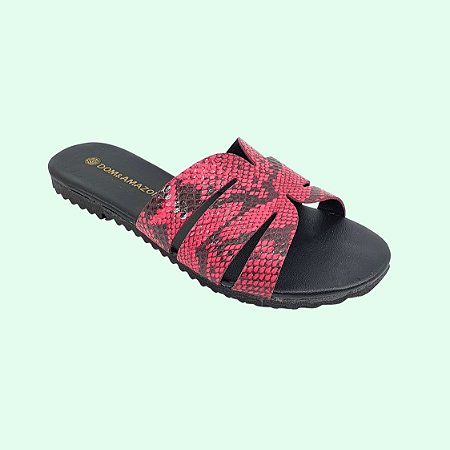 Chinelo Rasteira Slide Numeros Especiais Dom Amazona Rosa