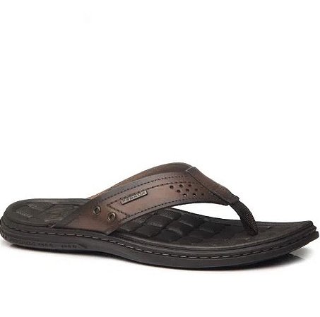 Chinelo Masculino Pegada Couro Pinhão 131221