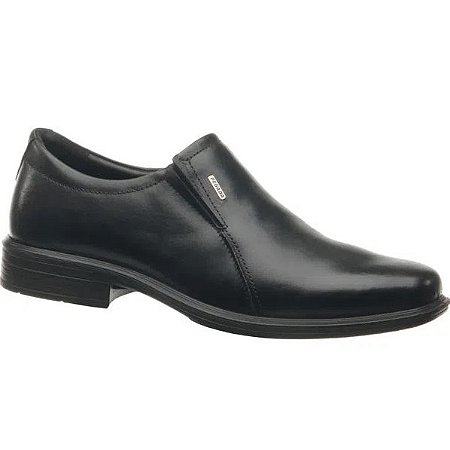 Sapato Masculino Social Pegada 124772 Couro Preto Sem Cadarço