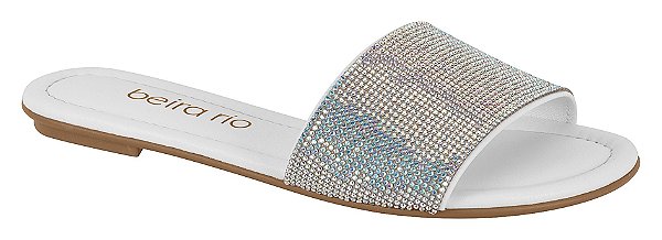 Chinelo Slide Feminino Beira Rio com Strass 8485.103