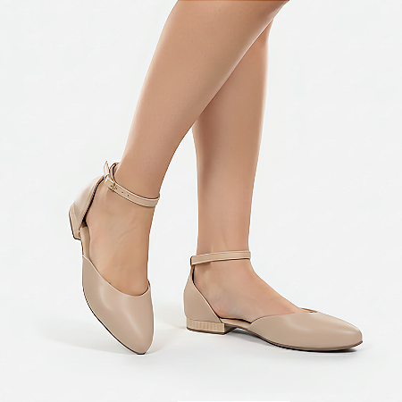 Sapatilha Feminina Jaciara Numeração Especial Bege