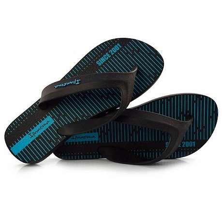 Chinelo de Dedo Ipanema Free Fire Leve Macio Masculino - Preto+