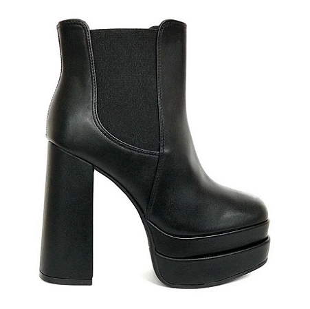 Bota Vizzano Meia Pata Feminino Cano Curto 3094.100 Preto