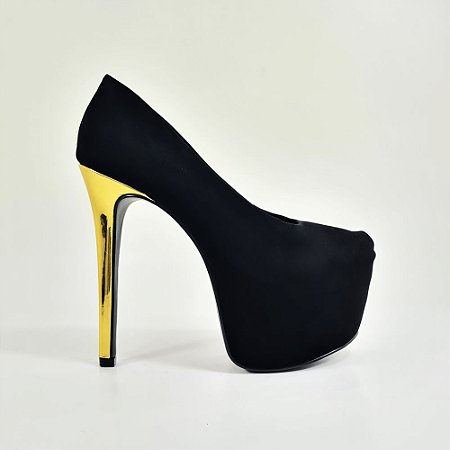 Scarpin Feminino Salto Alto Meia Pata Numeração Especial Thais