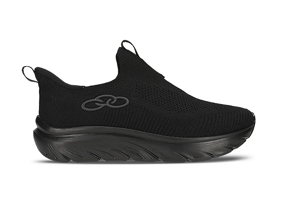 Tênis Olympikus Calce Fácil Preto Caminhada Casual Clic