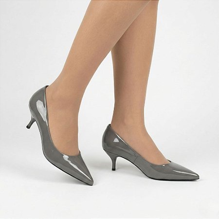 Scarpin Feminino Salto Baixo Numeração Especial Solange