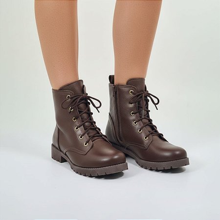 Coturno Feminino Couro Numeração Especial Grande Boot