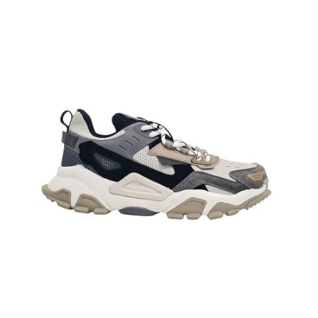 Tenis Qix Trek Bege Grafite Original Moda Lançamento