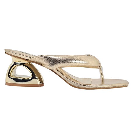 Tamanco Feminino Dom Amazona Dourado Numeros Grandes Zelia