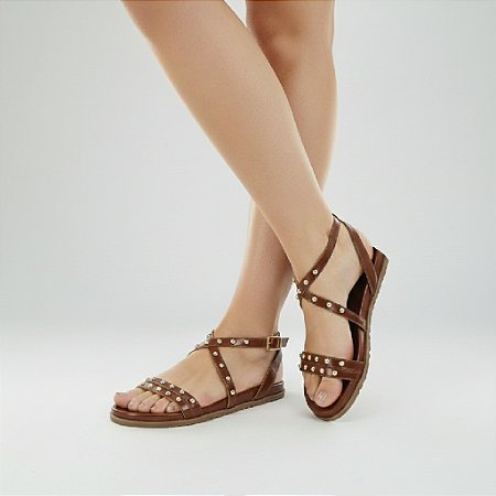 Sandália Papete Feminina Rasteira Numeração Especial Madalena