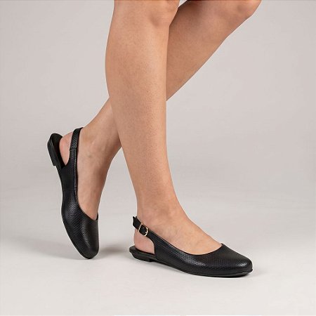 Slingback Sapatilha Nina Conforto Numeração Especial 33 a 44