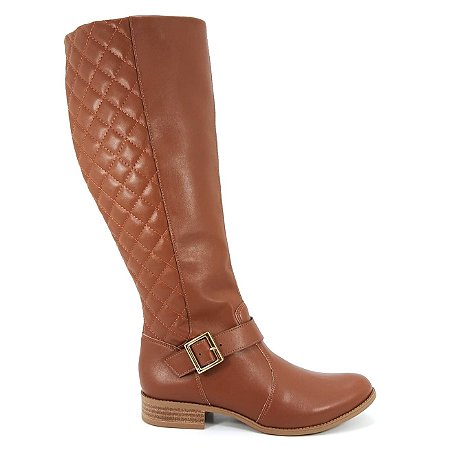 Bota Cano Longo Feminina Firezzi Preto e Marrom 260810