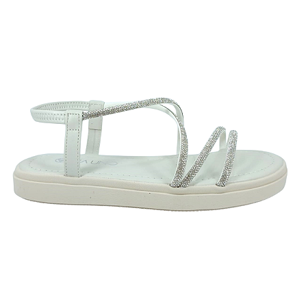 Papete Feminina Via Uno 885061 Branco, Preto e Rose
