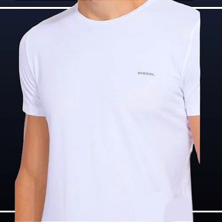 Camiseta Básica - Branca - Diesel - Hughes Men's Wear Roupas e Acessórios