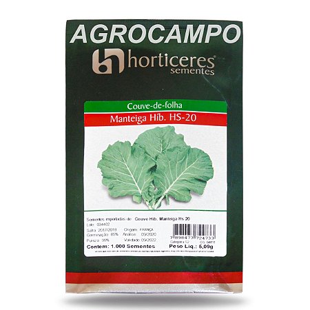 Semente De Couve Hibrida Hs-30 Manteiga horticeres