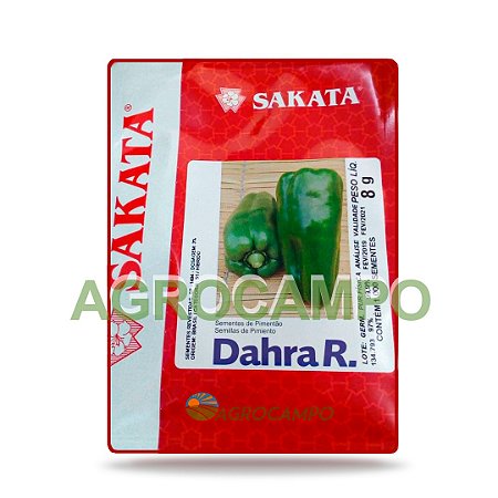 Pimentão Hibrido Dahra R Sakata 5000 Sementes
