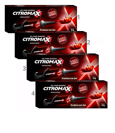 Mata baratas francesinha gel poderoso kit com 4 caixas