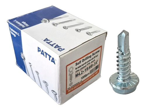 Parafuso Steel Frame 4,2x19mm Sext. Serrilhado Patta 1.000un