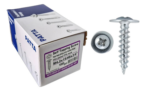 Parafuso Auto Perf. Flang. Ph Agulha 4.2x19mm Patta 1.000un.