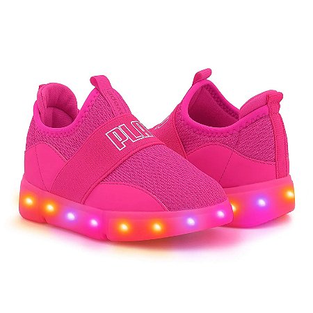 Tênis Infantil Novopé iTweens LED ativado por Impacto Rosa
