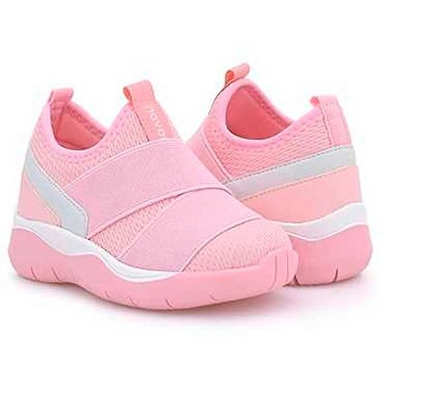 Tênis Infantil Meninas Novopé iTweens Elástico Rosa