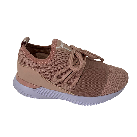 Tênis Infantil Menina Slip On Super Confortável Minipé Rosé