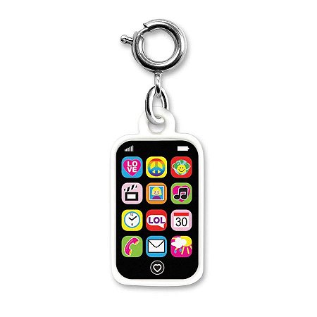 Pingente Infantil Menina Charm Smartphone Prateado Charm It